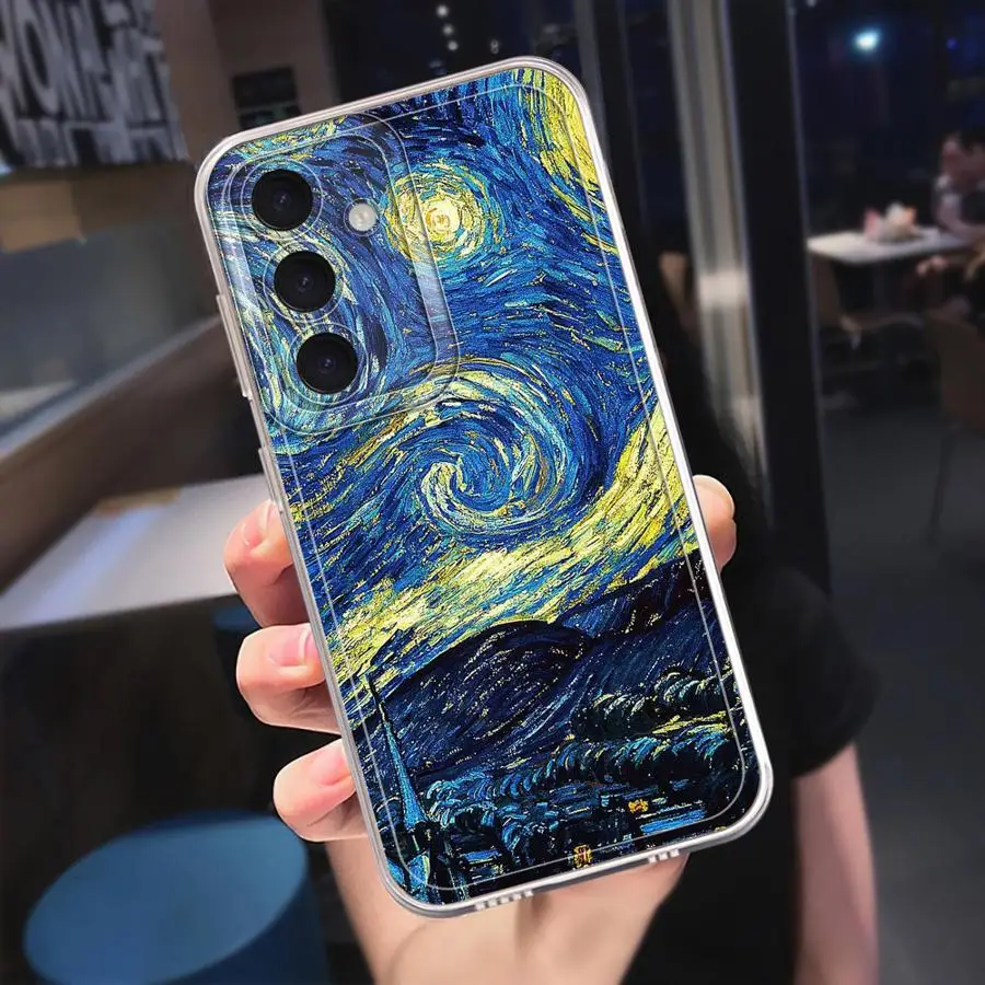 Van Gogh Sunflowers Case for Samsung Galaxy A71 A52 A51 A72 A31 A16 A17 A52s A32 A21s A12 A50 Soft Phone Cover