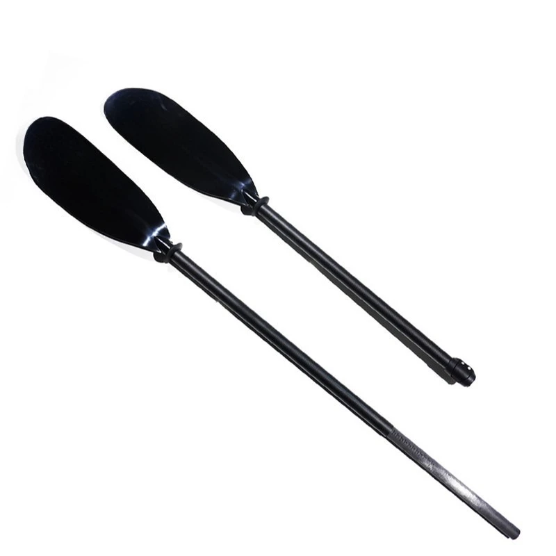 Two Multi-Purpose Paddles Portable Light Kayak Paddles Folded Light Black Paddles