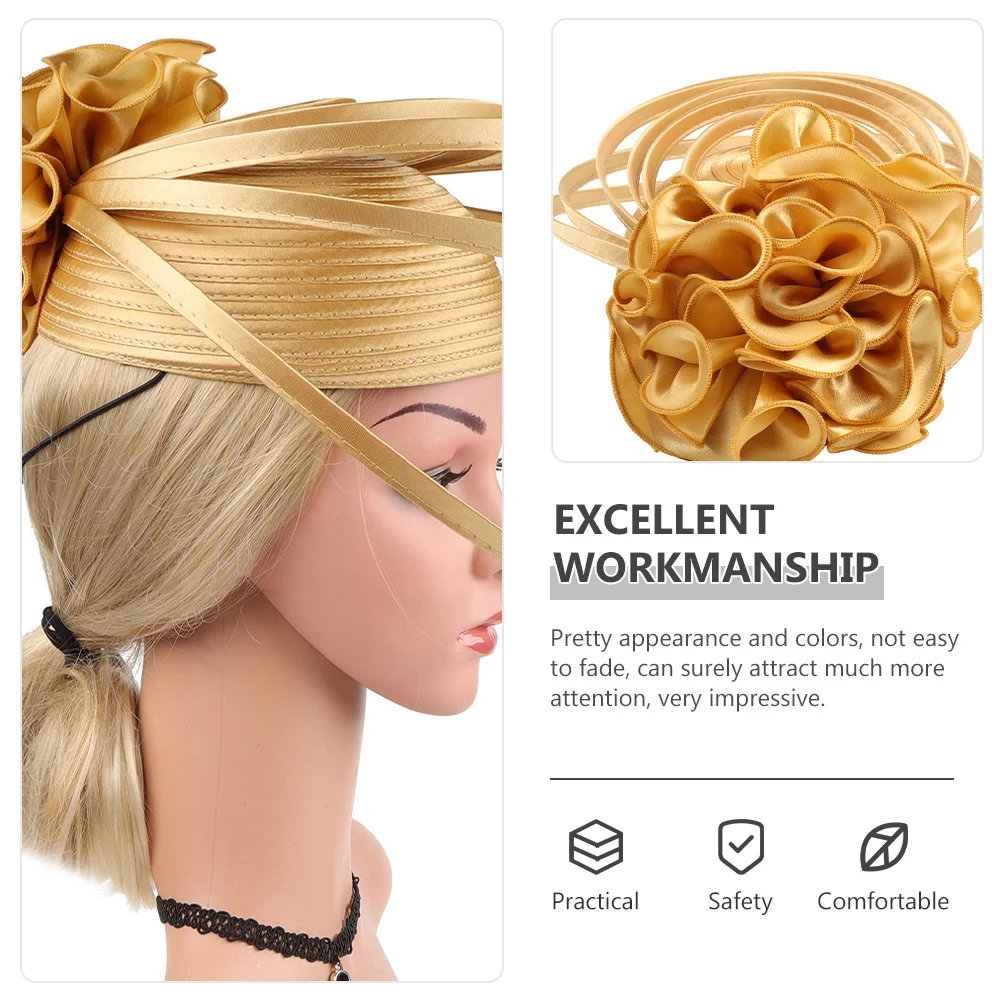 

Elegant Women Fascinator Hat Lightweight Comfortable Design Chic Headpiece for Tea Party Bridal Event Banquet Wedding