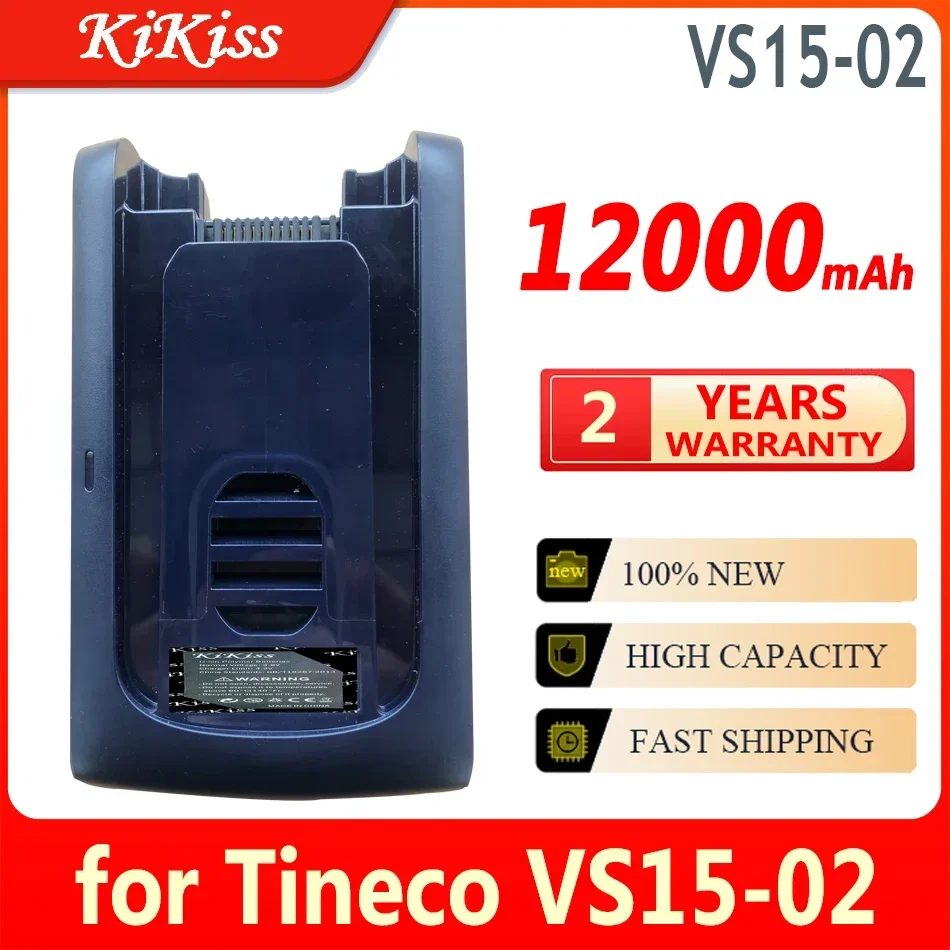 

KiKiss Battery 12000mAh for Tineco VS15-02 VS1502 High Capacity Bateria