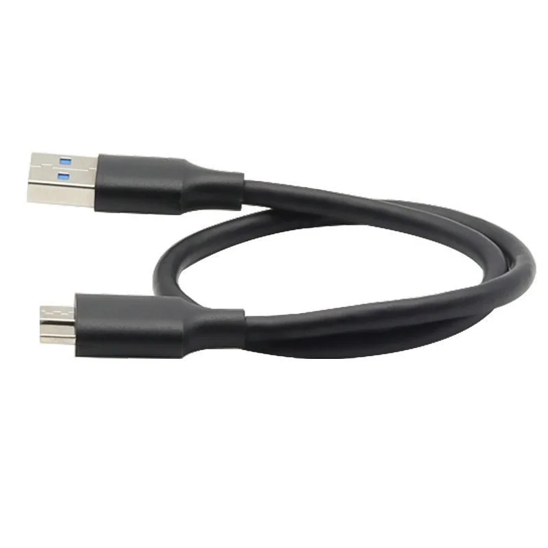 0.2/0.3/0.5/1/1.5M Black USB 3.0 Hard Drive Cable USB 3.0AM to Micro B Portable Hard Drive Case Data Cable