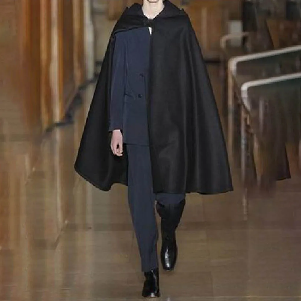 

XS-5XL осенняя мужская однотонная длинная ветровка в американском стиле ретро, модные тенденции, свободные уличные повседневные дышащие нишевые мужские топы