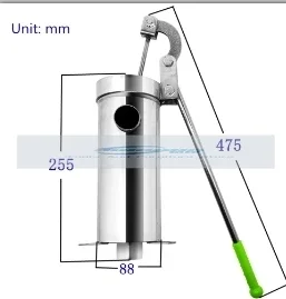 Manual water pump stainless steel tank oil pump, lift 10 meters