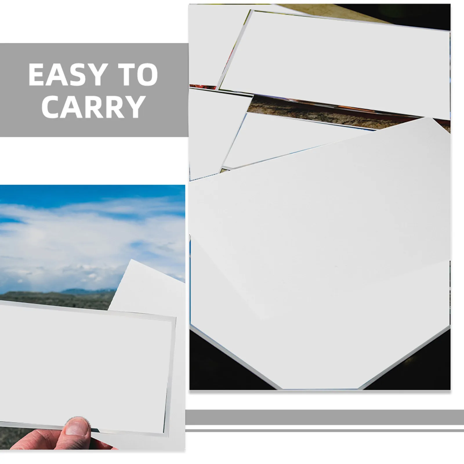 100Pcs Glossy Photo Paper Waterproof Quick Drying Printing Sheets Inkjet Printer Compatible Photo Printing Supply