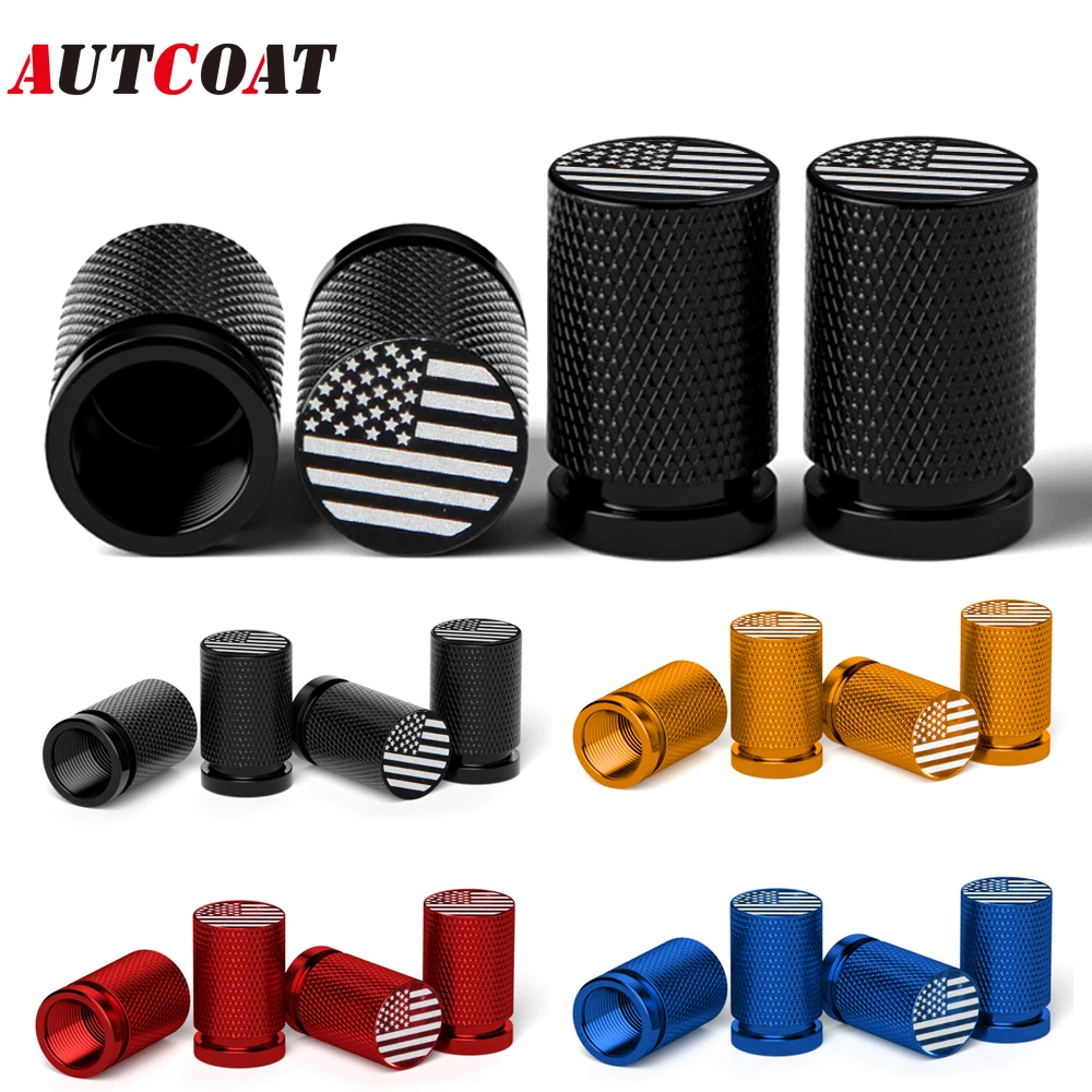 4Pcs Tire Valve Caps, with O Rubber Ring, Universal Dustproof Tire Valve Stem Covers for Cars, SUV, Trucks, Bikes, Motorcycles