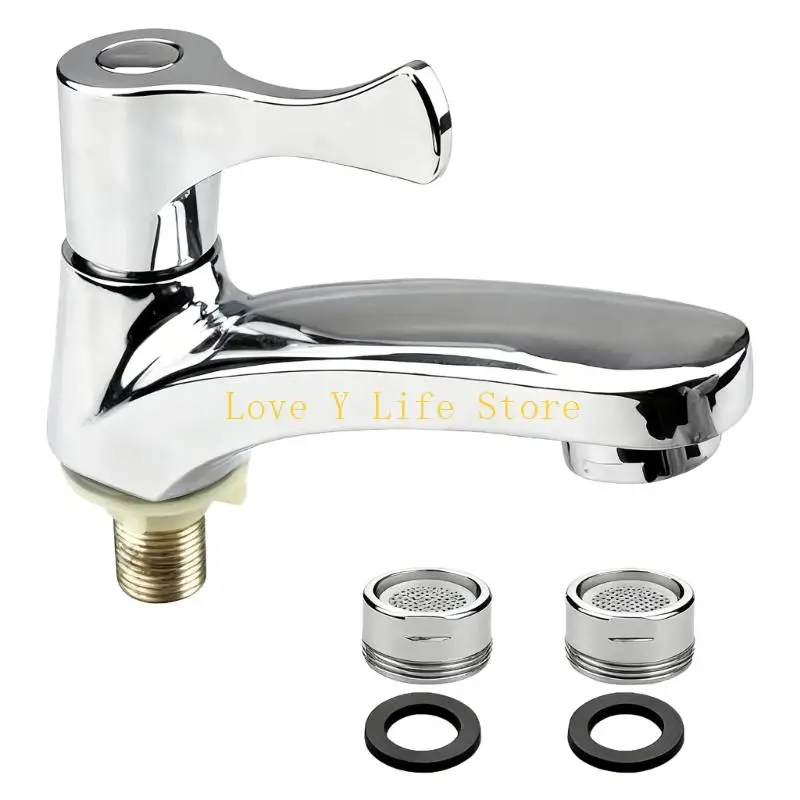 

L74C Durability Cores Zincs Alloys Basins Faucet Single Cold Flows Easyly Mount Sink