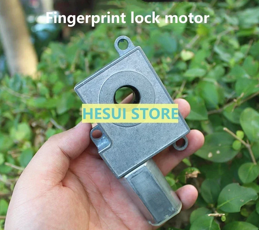 Through hole shaft fingerprint lock reducer DC motor low noise power distance 5-12V