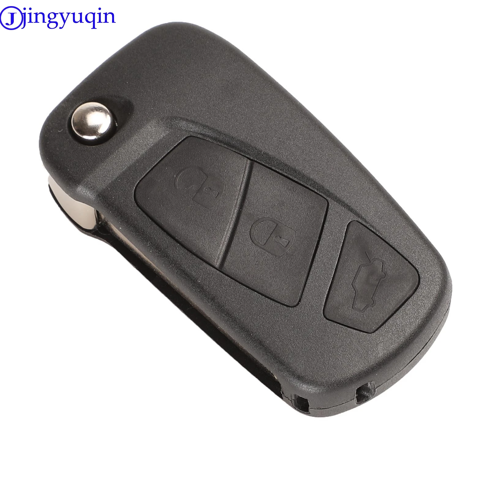 jingyuqin For Ford KA Remote Flip Key Case 3 Buttons Remote Car Key Shell Cover