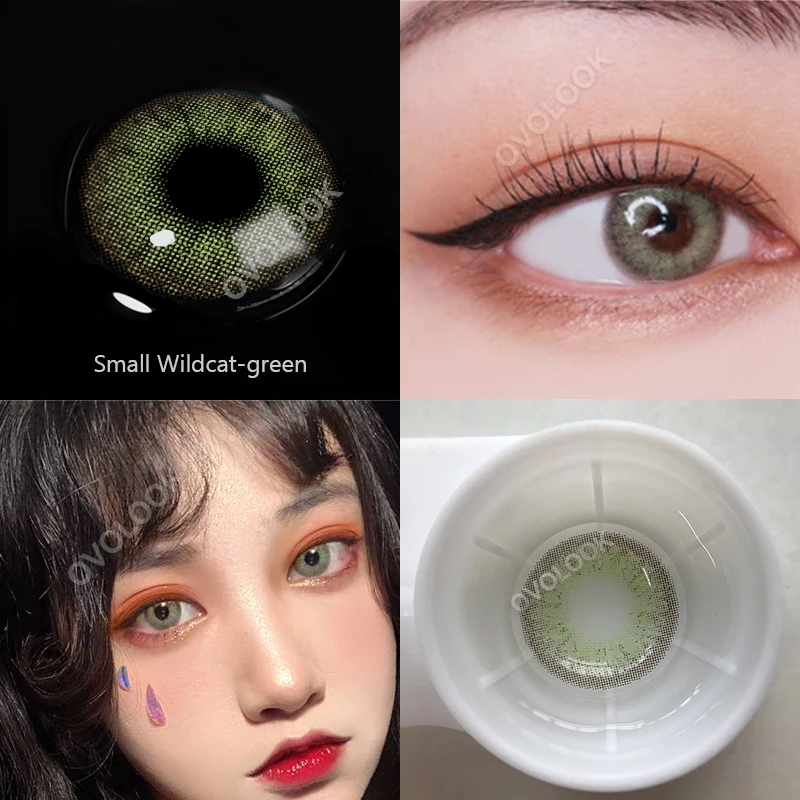 OVOLOOK-1 Pair 15 Colors Lenses Contact Lenses for Eyes Beauty Pupil Natural Eye Color Lens Colored Contacts Half a Year Throw