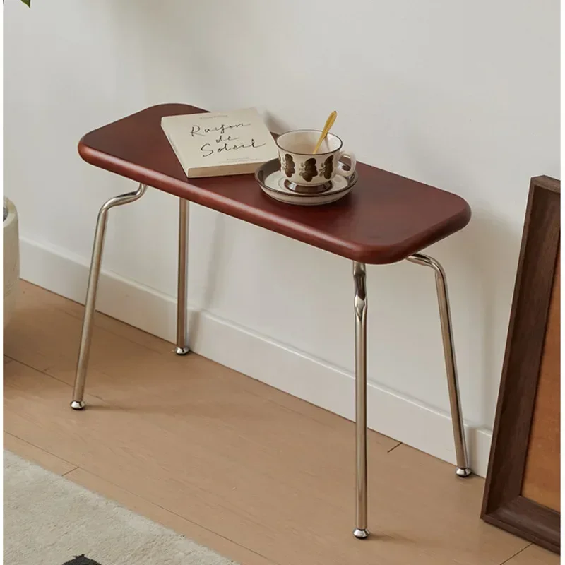 

*q for Ancient Style Foot Stool Personalized Designer Shoe Bench Solid Wood Bedside Stools Stable Load-bearing Home Furniture#