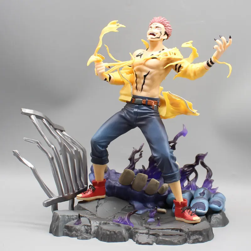 25.5cm Jujutsu Kaisen Ryomen Sukuna Itadori Yuji  Figure Model Gk Statue Collection Desktop Decoration Ornament Toys Boys Gifts