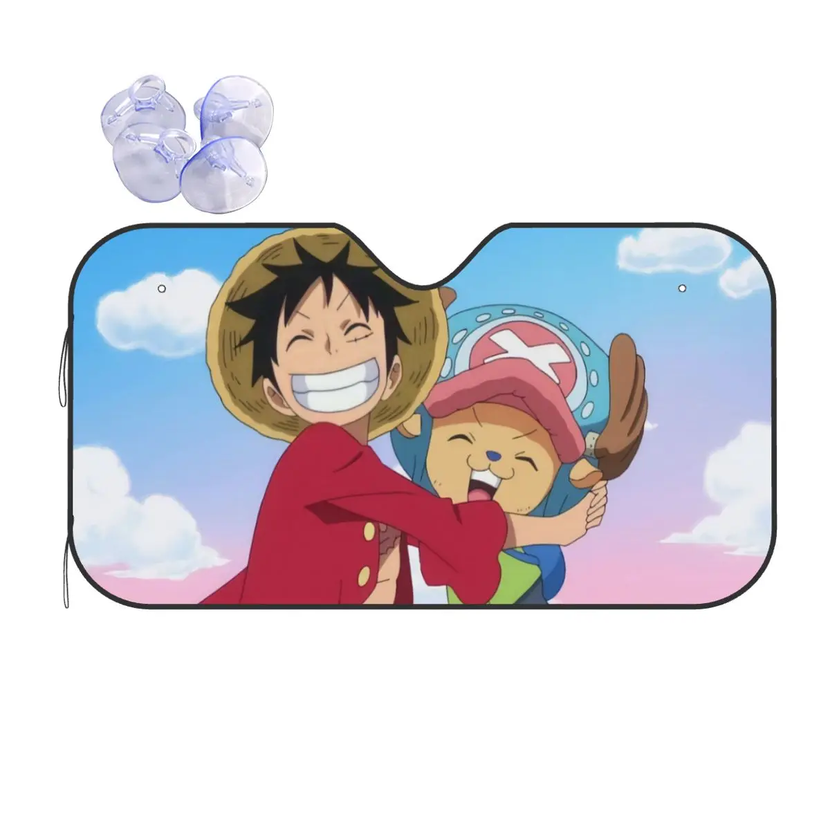 

Луффи Зоро Тони Чоппер аниме новинка солнцезащитный козырек ветровое стекло 70x130 см фольга автомобильные солнцезащитные шторы