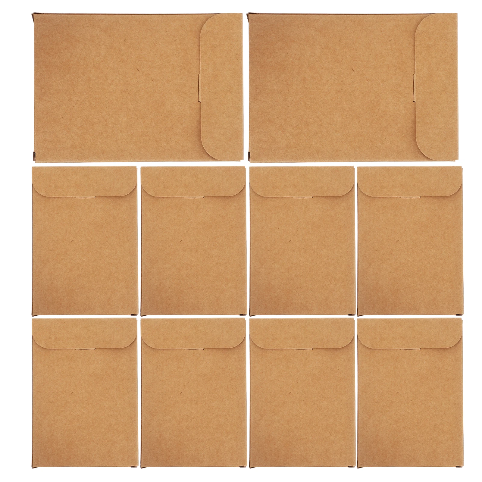 

20 Pcs Greeting Card Postcard Boxes for Packaging Envelopes Small Shipping Supplies Khaki Case Protectors