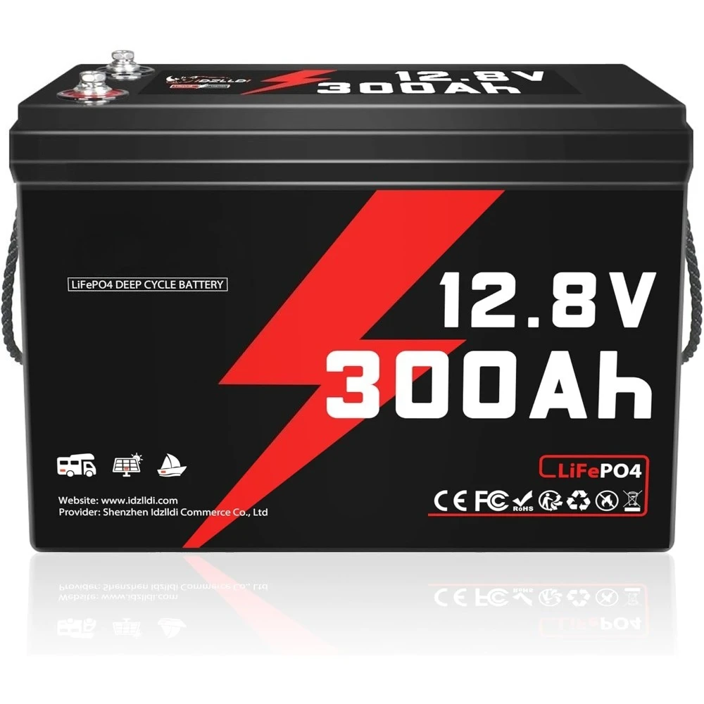 

12V 300Ah LiFePO4 Lithium Battery 150A BMS 3840Wh Rechargeable Battery 15000 Deep Cycles Supports Low Temp Charging Perfect for