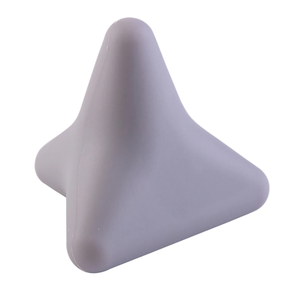 AEF5-Silicon Massage Cone Solid Ball Psoas Muscle Release Back Neck Scapula Foot Yoga Triangular Relax