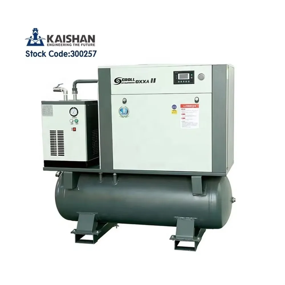 Portable Oil Free Air Compressor 250 Cfm with Dryer for Industrial Use High Efficiency Reliable