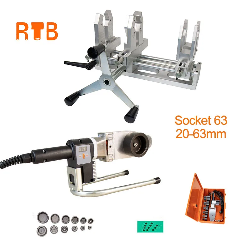 プラスチックパイプソケット融着機 ホットメルトPPRパイプおよび継手熱融着溶接機