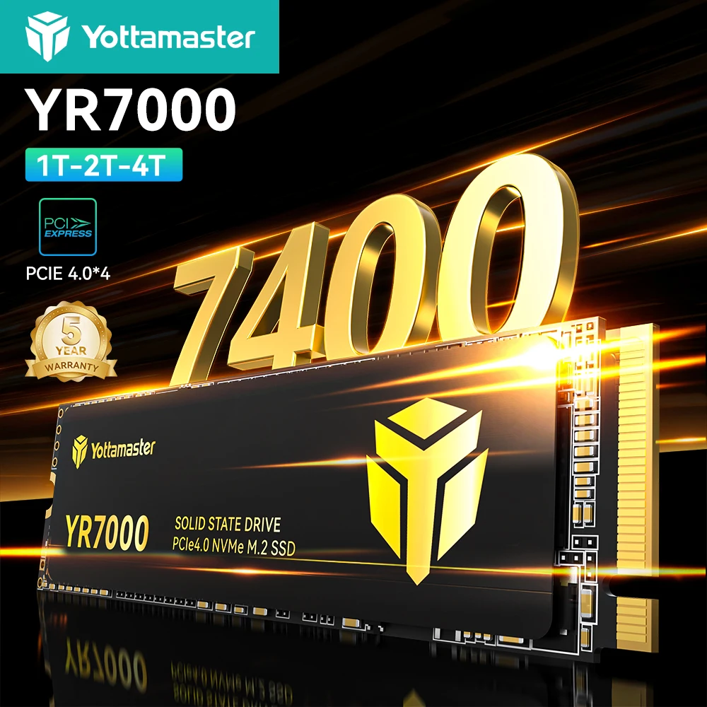Yottamaster 7450MB/S M.2 NVMe SSD PCIe 4.0 4TB: تقييم شامل لأداء وثبات التخزين الداخلي للحواسيب والبلاي ستيشن 5