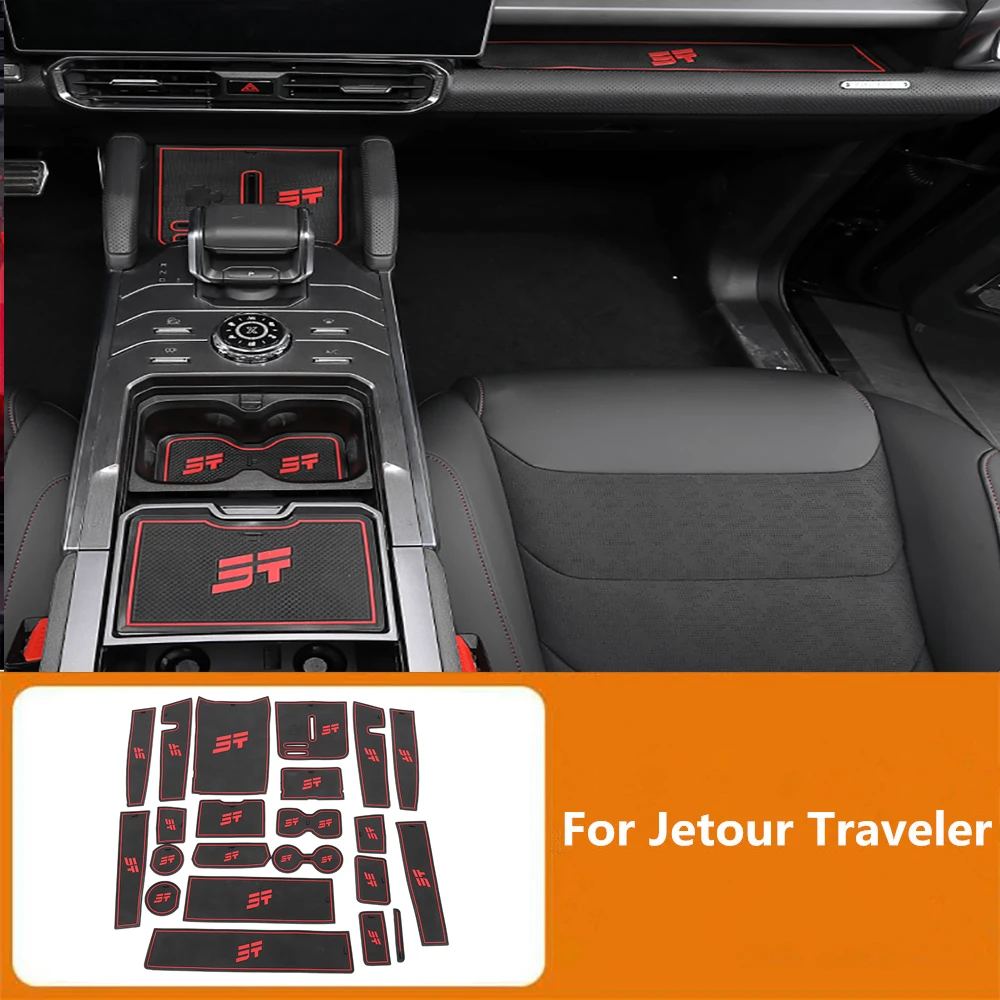 Door Slot Cushion Water Cup Cushion Non Slip Cushion Interior Protection Cushion Decoration For Chery Jetour Traveler 2023 2024