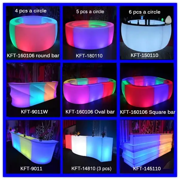 Criativo Bar Counter Mesas Decorativas, Útil LED Moda, Mais Novo