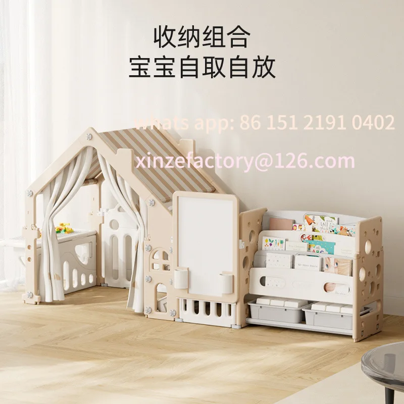 رف تخزين ألعاب الأطفال القابل للتخصيص، رف فرز من الأرض إلى السقف، خزانة متعددة الطبقات #2