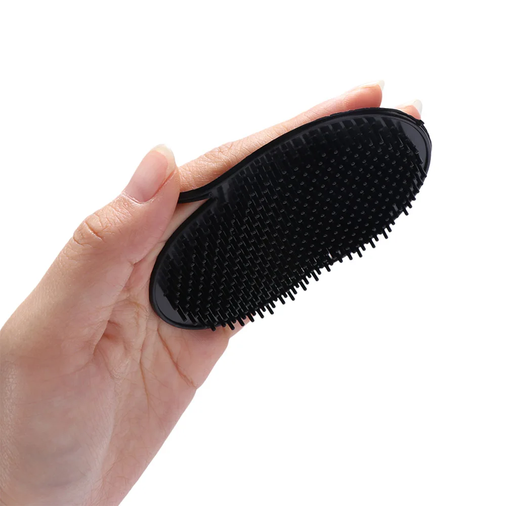 Beard Mustache Palm Tools Black Hair Comb Brush Hair Washing Plastic Massage Brush Hair Care Portable Pocket Shampoo Comb Men