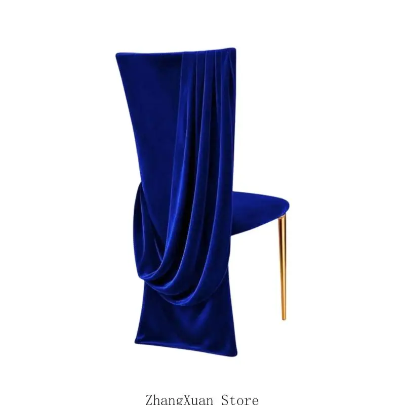 Stuhlvorhänge aus Polyester für Brautpartys, Jubiläen und elegante 3XUF – Detail 5