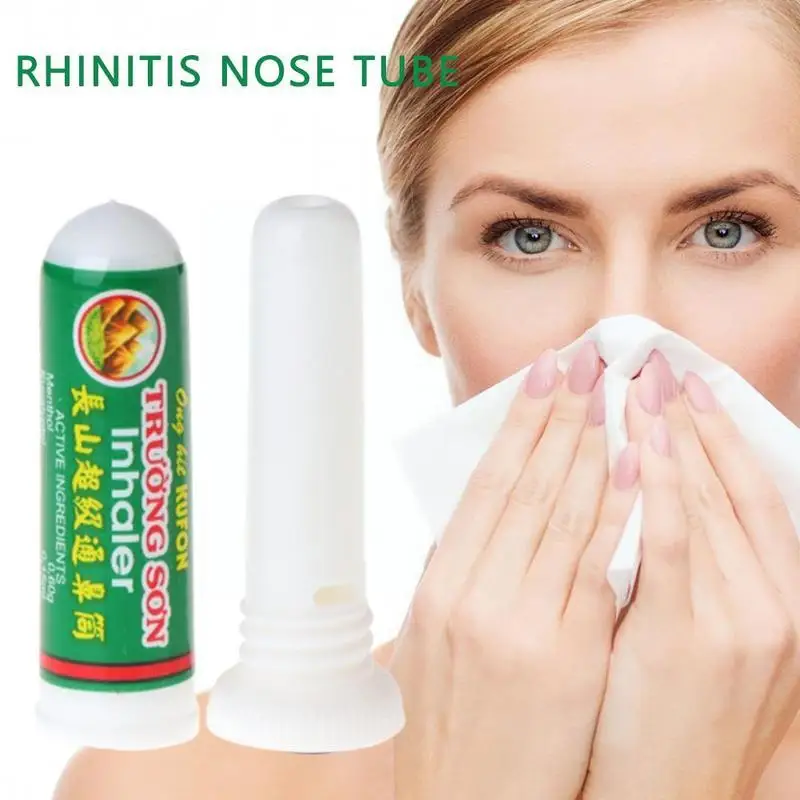 Thailand Herbal Nasal Inhaler Stick Mint Cylinder Treament For Asthma Nasal Congestion Headache Refreshing Aroma Stick Inha I2L4