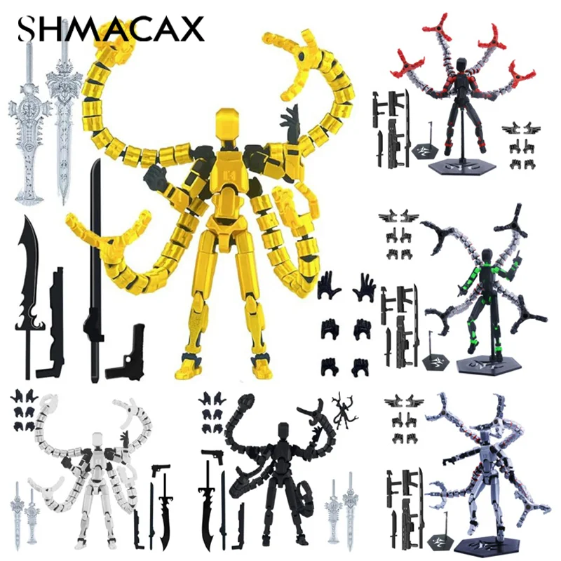 2025 Hot Unassembled Action Figure Set Ornament Giant Sword Titan Robot Action DIY Doll Jewelry 3D Stereoscopic Toys Jewelry