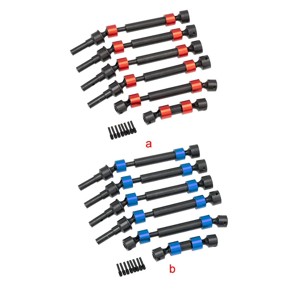 Simulateur de modèle d'arbre de transmission en acier RC, fournitures de véhicule de course, partie de mise à niveau, transmission avant, accessoire arrière, bleu