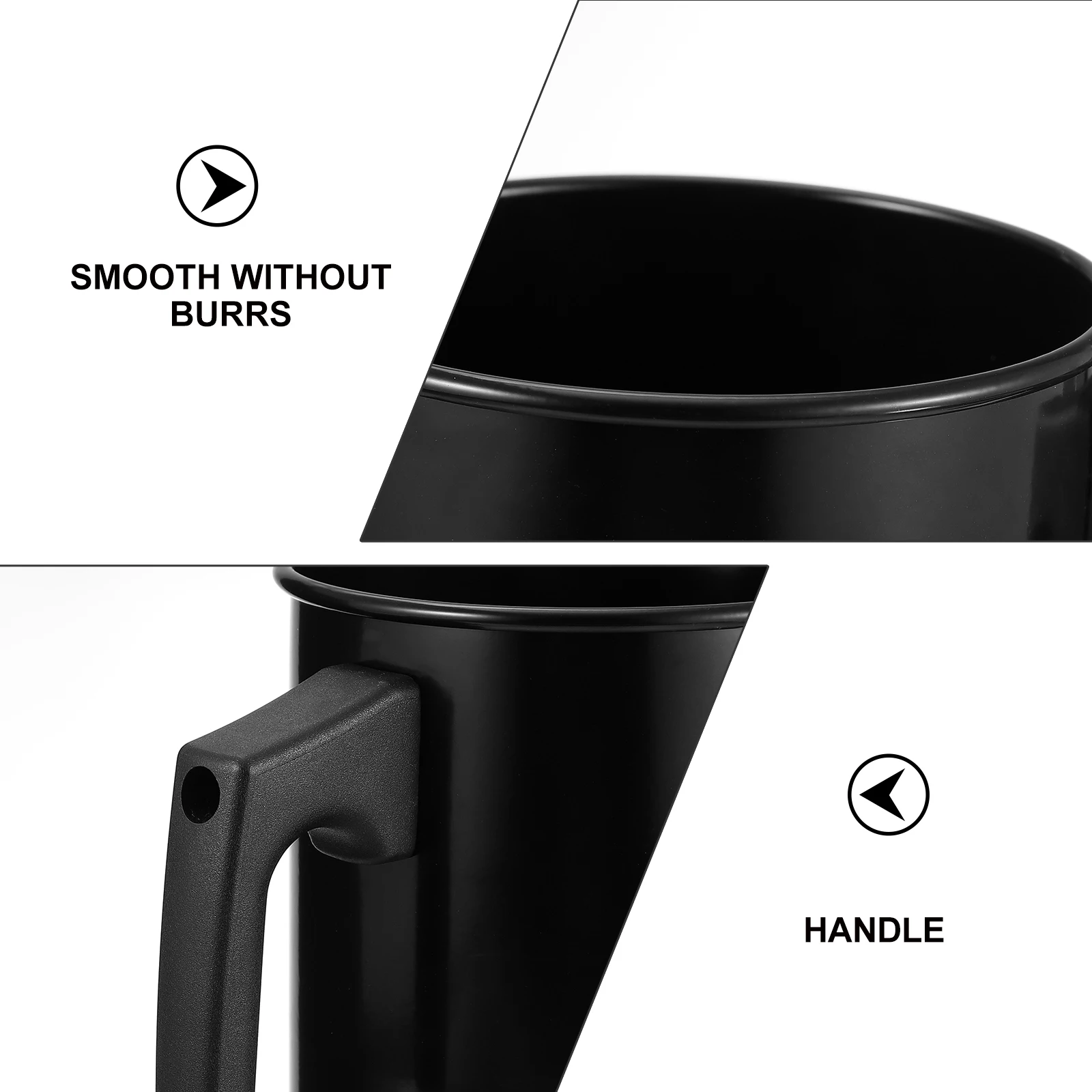 

C Making Wax Cup Black Pouring Pitcher DIY Crafts Soap Melting Pot Boiling Water Alloy Body Heat Resistant H Seamless