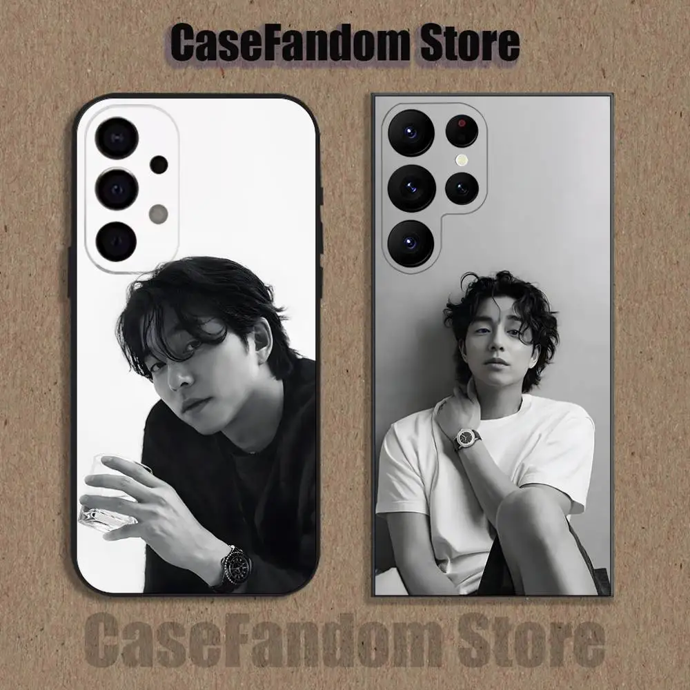 

G-Gong yoo Korea Black Cover Phone Case For Samsung S26,S25,S24,S21,S22,S23,S30,Ultra,S20,Plus,Fe,Lite,5G