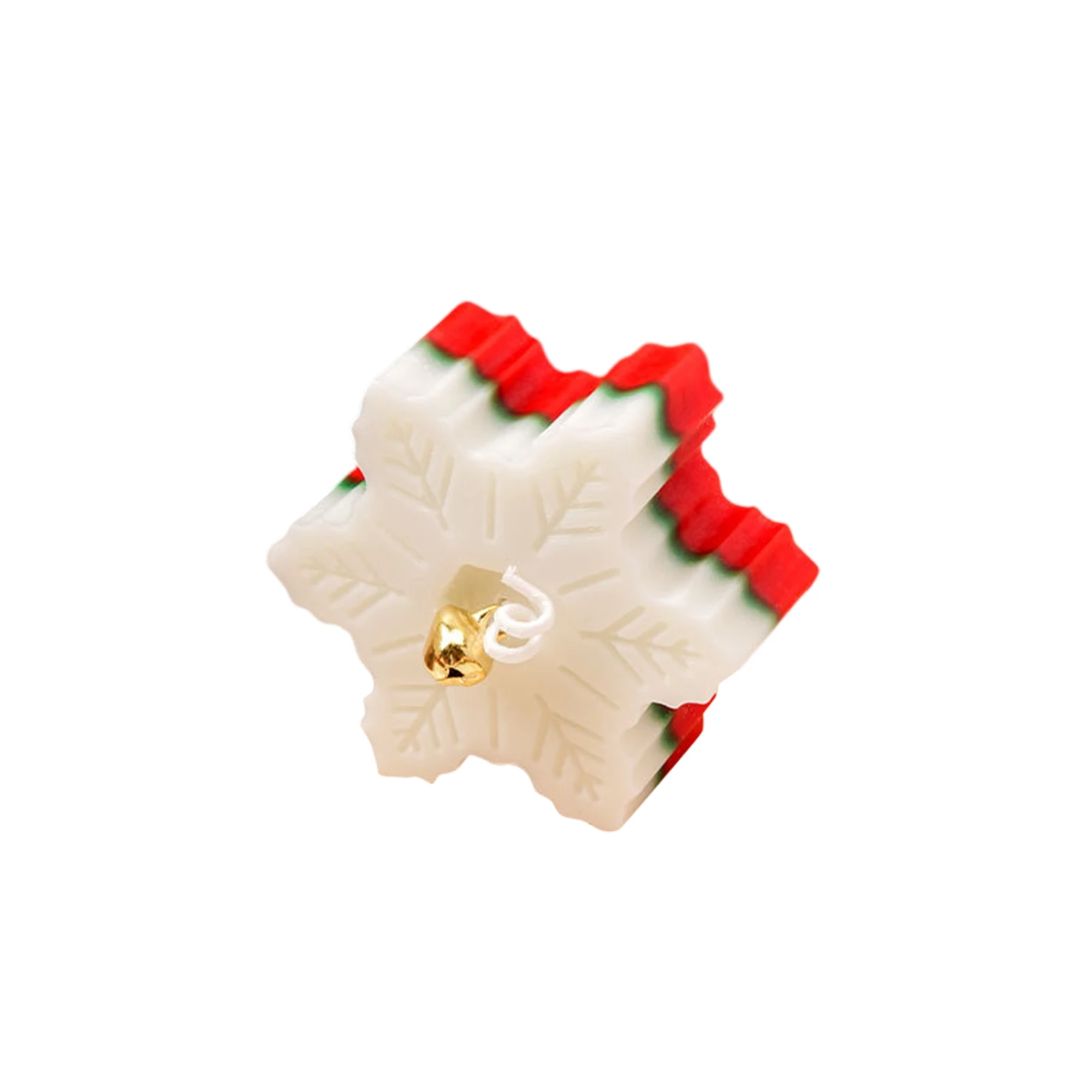 شمعة على شكل ندفة الثلج لعيد الميلاد، شمعة عائلية لحفلات الأعياد، ديكور جو عطري، جلب تجربة قوية لعيد الميلاد المجيد #4