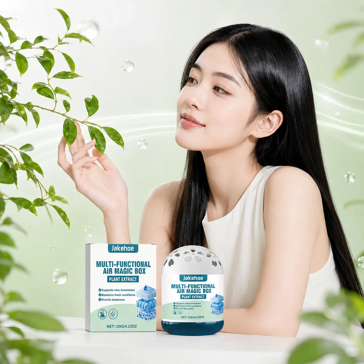 Jakehoe Multi‑Functional Air Magic Box Long‑Lasting Freshness Improve Air Quality Mild Pleasant Scent Ready To Use Air Freshener