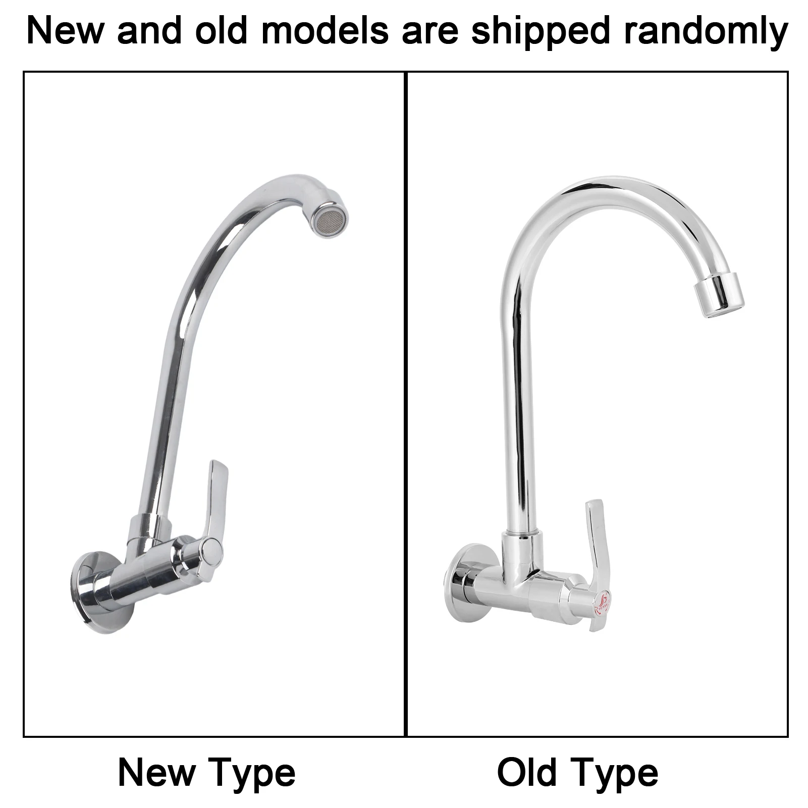 Huishoudelijke keukenkraan Enkele koude wandgemonteerde kraankraan G1/2in (zonder slang)