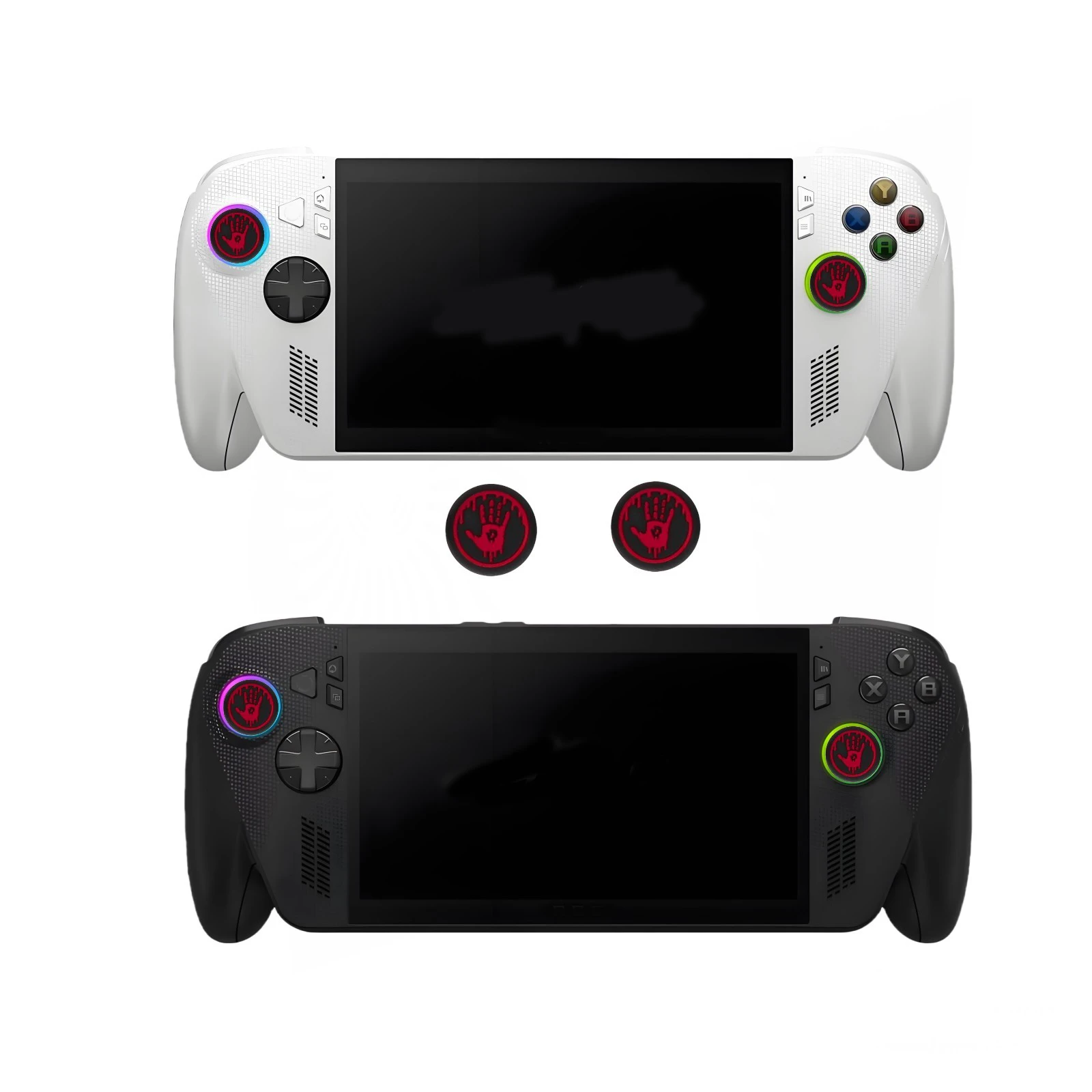 Silikon-Joystick-Griffe für ROG XBOX Ally X, 2 Stück Anti-Rutsch-Controller-Thumbstick-Kappen, weiche Rocker-Abdeckung für Ally X-Spielekonsole