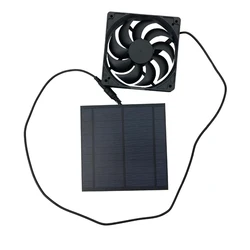 1pcs Solar Powered Fan 20W Solar Panel IP65 Waterproof With Solar Exhaust Fan For Dog House Chicken Cage Shed Outside