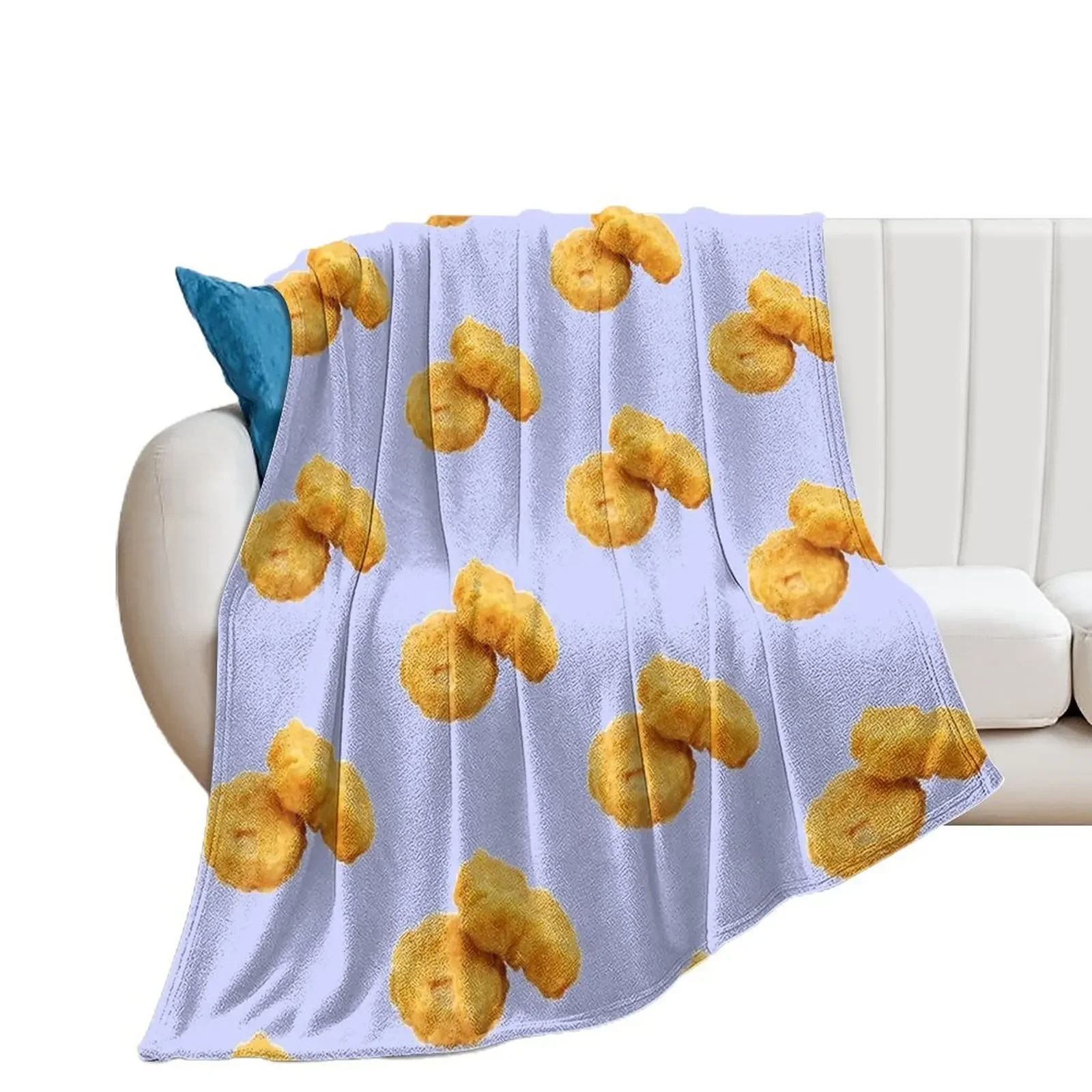 

Crispy Deep Fried Chicken Nuggets Nugs Lover Gift Throw Blanket Giant Sofa Sofa cosplay anime Blankets