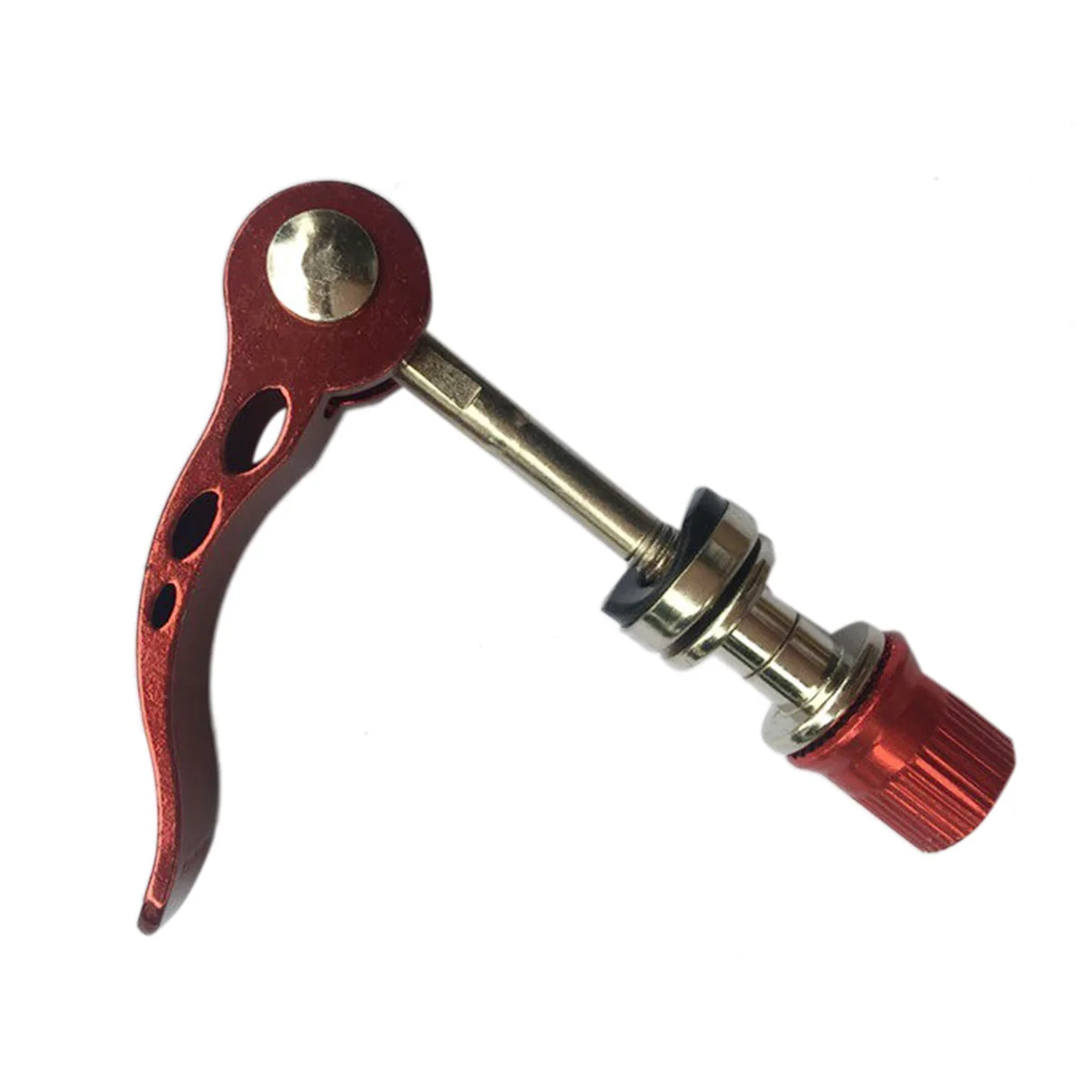 Quick Release Hub Road Mountain Bike Front Rear Axle Hollow Shaft Red Aluminum Alloy Cnc Machined Cycling Repair Part For
