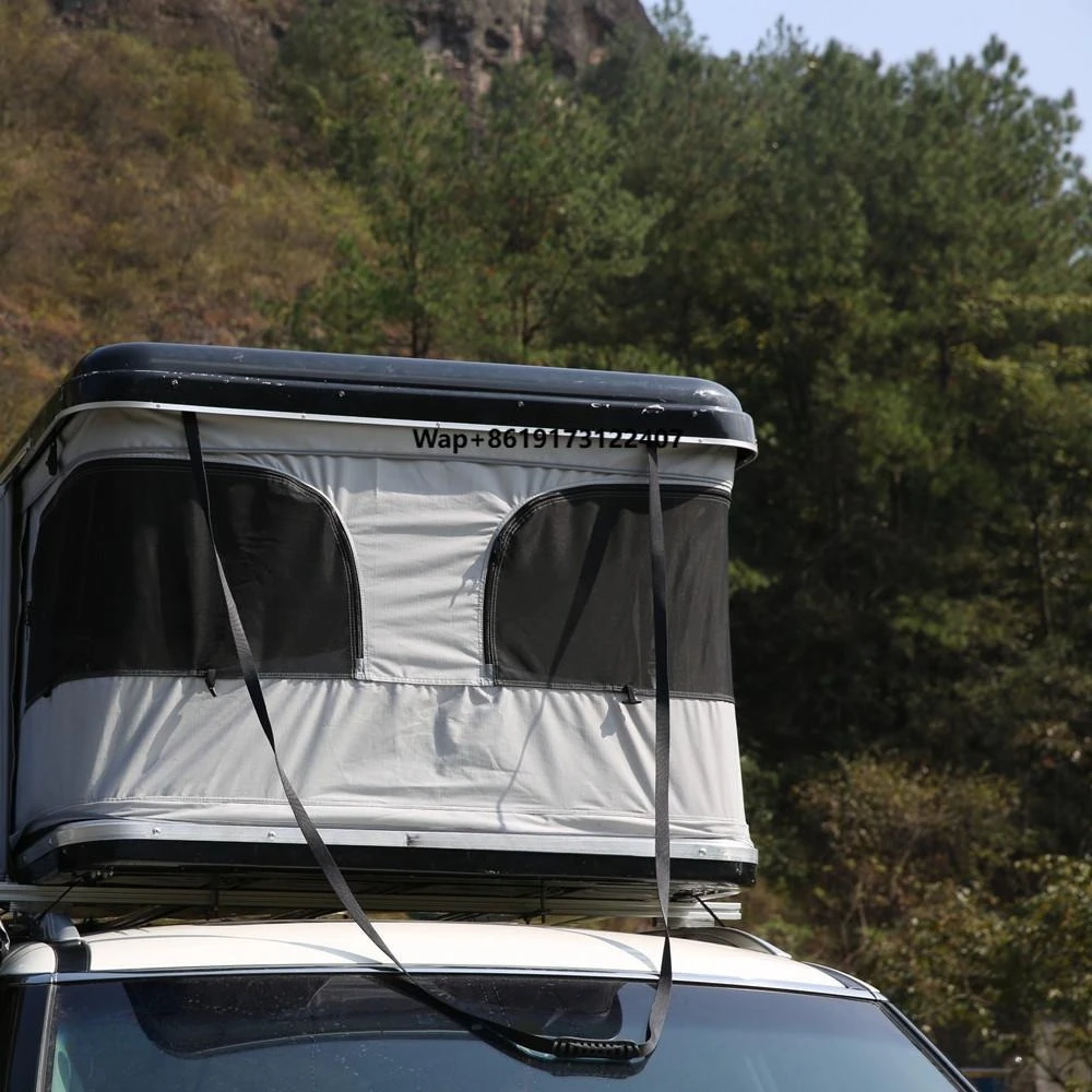 

Автомобильный тент-палатка с жесткой крышей и индивидуальным солнцезащитным козырьком для автомобиля