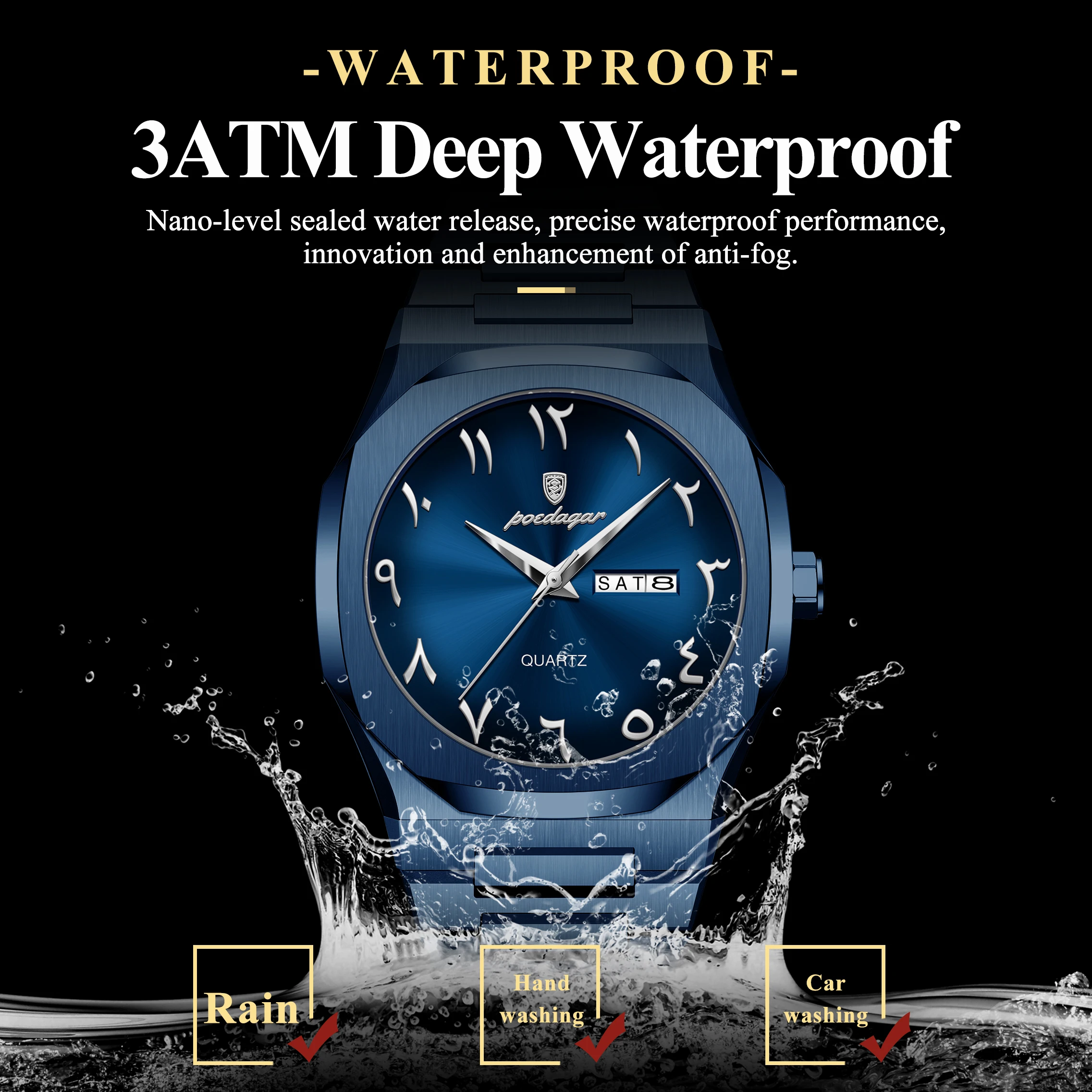 POEDAGAR Modny Luksusowy Męski – Luxury Watch Hublot recenzja i cena