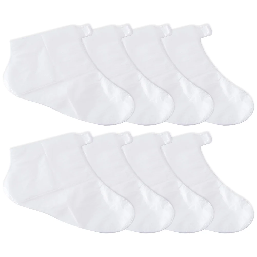 Disposable Foot Mask Feet Covers Soaking Shoe Trying-on Paraffin Lotion Socks Plastic Pedicure Moisturizing Use Hosiery