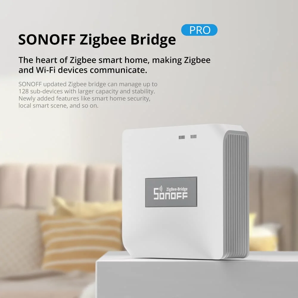 SONOFF Zigbee Bridge Pro Gateway Smart Wireless Switch Temperature And Humidity Sensor Motion Sensor Wireless Door Window Sensor