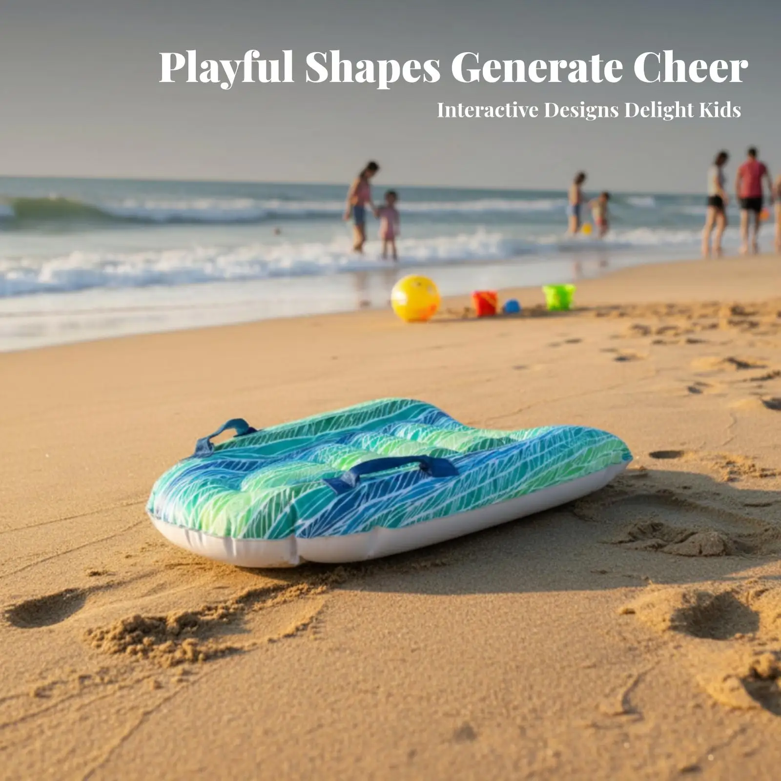 Inflatable Surfboard Toy Composite Material Children's Surfboard Toy Side Handles