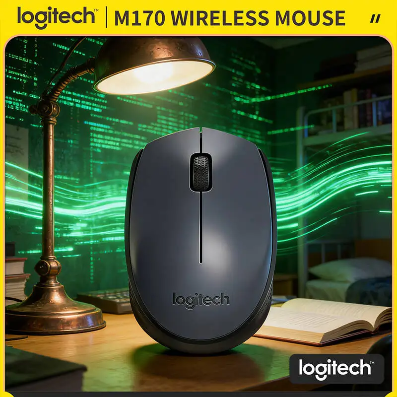 

Logitech M170 Wireless Optical Mouse 2.4GHz USB Mini Receiver 12-Month Battery for PC Mac Laptop Desktop Use