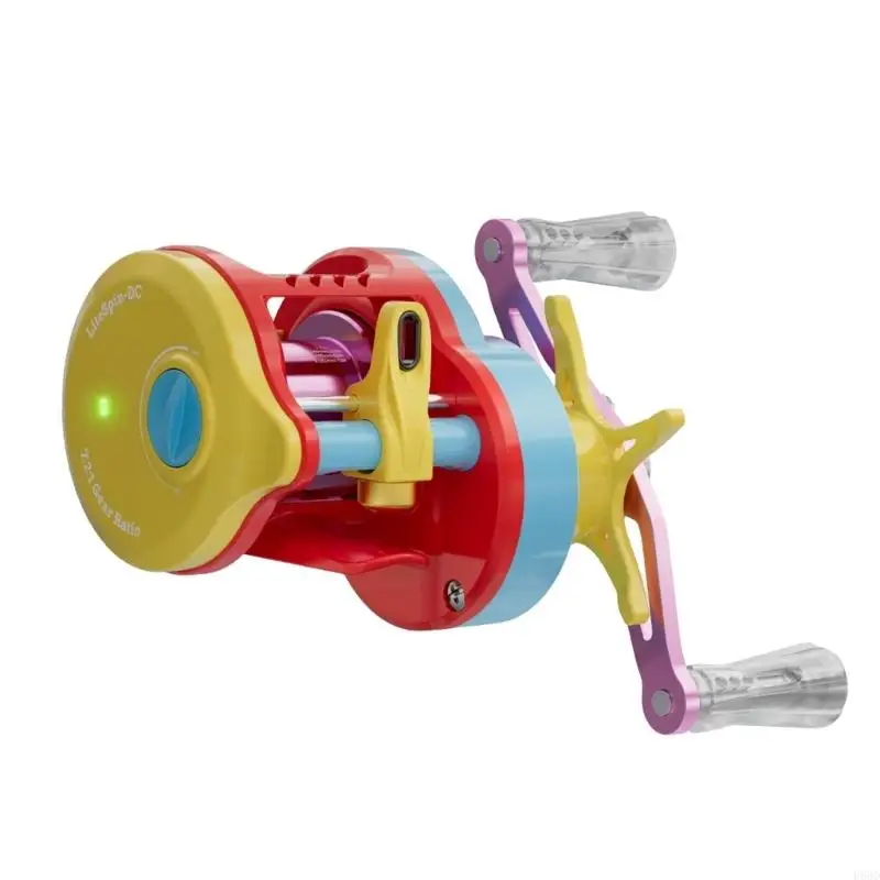 

Colorful Baitcasting Fishing Reel Portable Rotate Fishing Reel With Electronic Charging For Smooth Casting