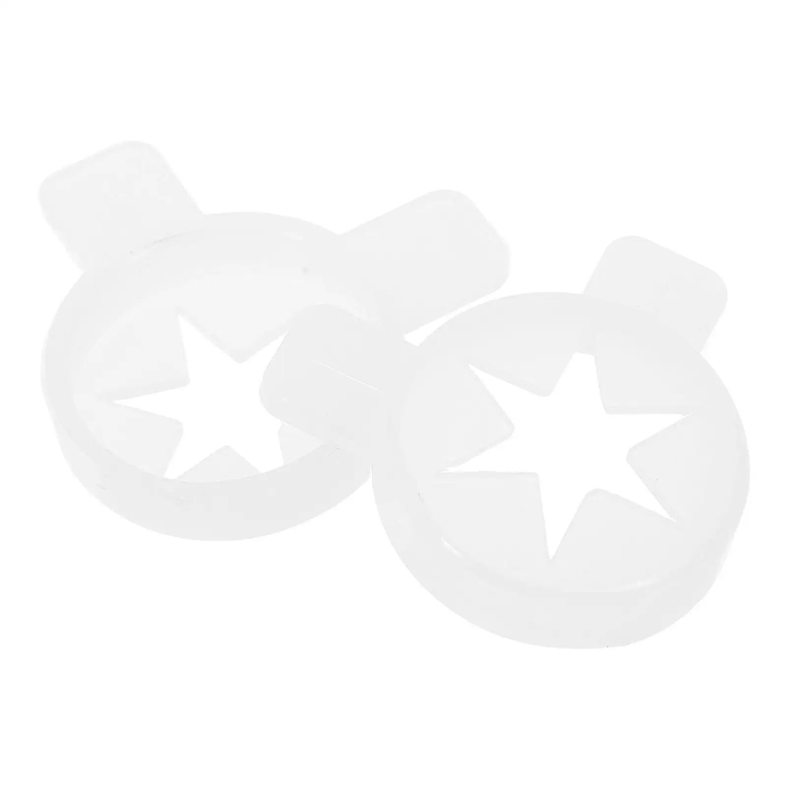 

2PCS Ice Cream Maker Flower Mouth Plastic Shaping Tool for Commercial Machine Easy Clean Mold Nozzle Accessories