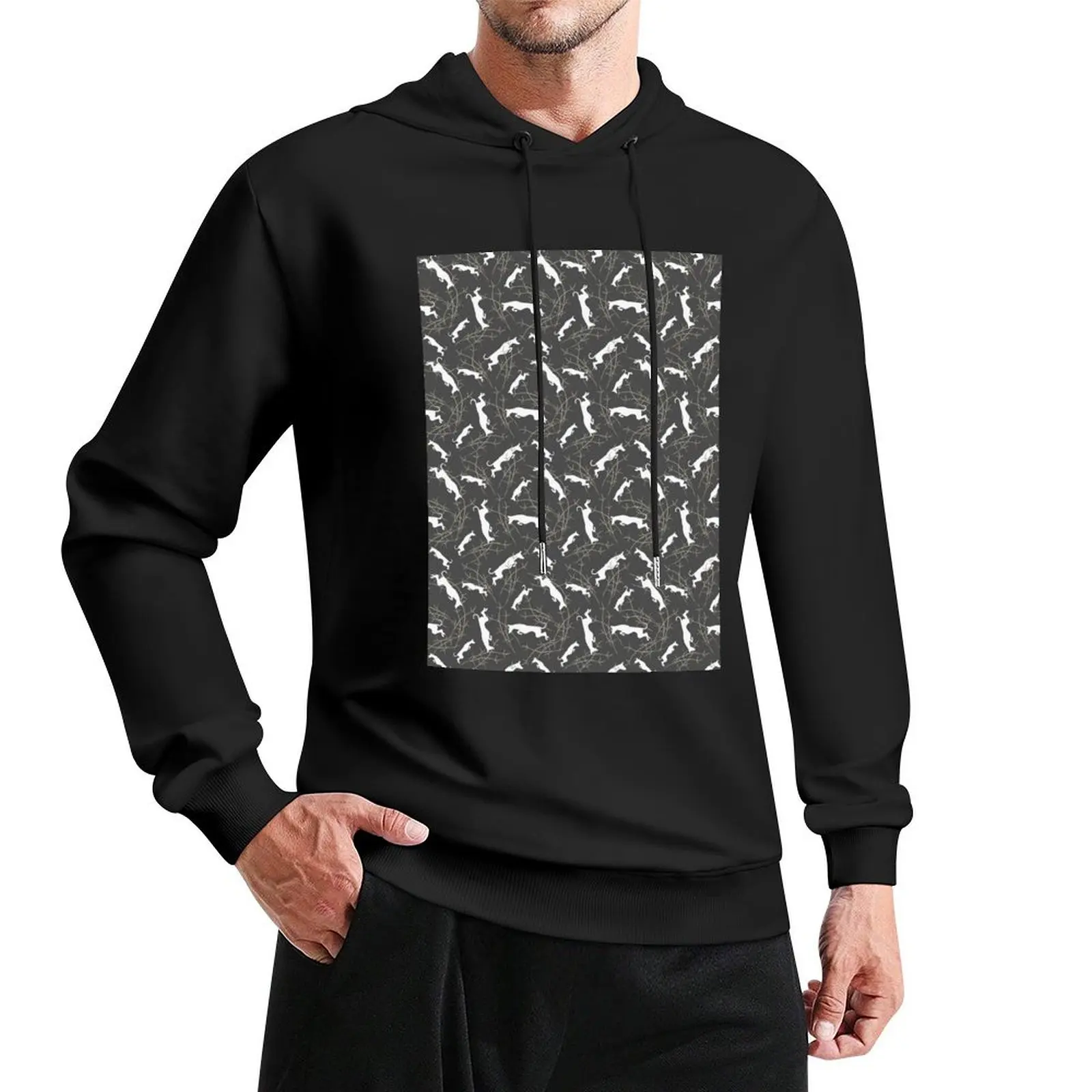 Podencos Pullover Hoodie men's sweat-shirt set graphic hoodies