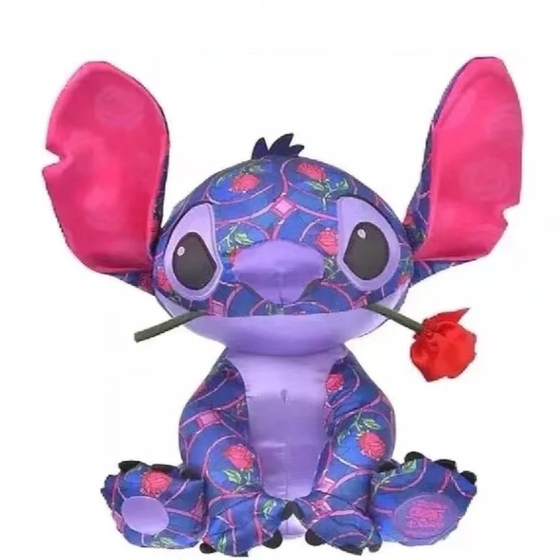 Lilo & Stitch Cartoon Limited Edition Stitch Rose Puppe Plüschtier Kawaii Comfort Puppe Schlafzimmer Dekoration Mädchen Kind Geburtstagsgeschenk