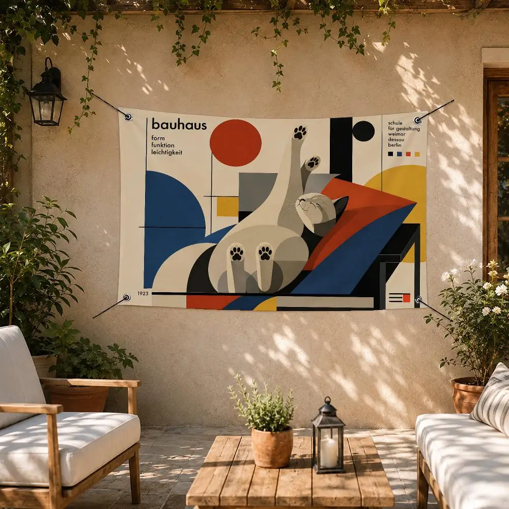 Rock Band Bauhaus Flags Room Bedroom Home Outdoor Wall Hanging Concert Printed Background Decoration Art Banne